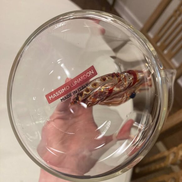 Massimo Lunardon Italian Artisan Glass Pitcher- New in box - Picture 5 of 7